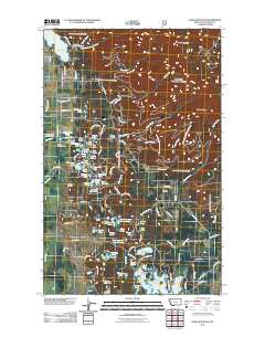 Hash Mountain 2011 topographic map thumbnail