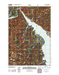 Hebgen Dam 2011 topographic map thumbnail