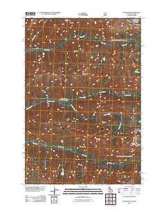 Hunter Peak 2011 topographic map thumbnail