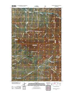 Highwood Baldy 2011 topographic map thumbnail