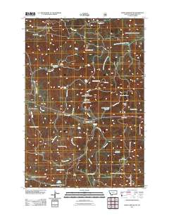 Home Creek Butte 2011 topographic map thumbnail