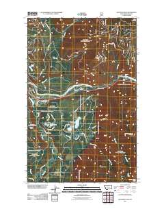Kootenai Falls 2011 topographic map thumbnail