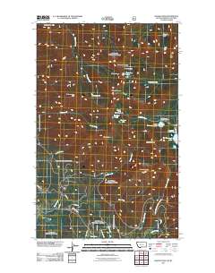 Ksanka Peak 2011 topographic map thumbnail
