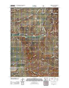 Lippert Gulch 2011 topographic map thumbnail
