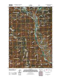 Kitty Creek 2011 topographic map thumbnail