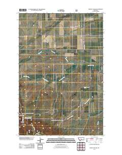 Martin Coulee 2011 topographic map thumbnail