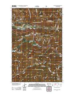 Lookout Pass 2011 topographic map thumbnail