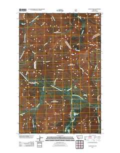 Olson Peak 2011 topographic map thumbnail