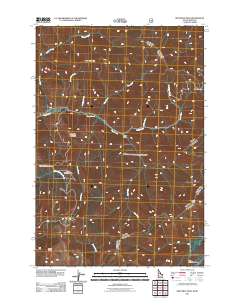 Nez Perce Peak 2011 topographic map thumbnail