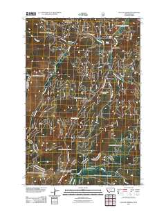 Lolo Hot Springs 2011 topographic map thumbnail