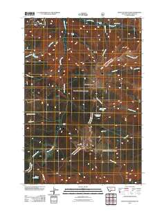 Picket Pin Mountain 2011 topographic map thumbnail