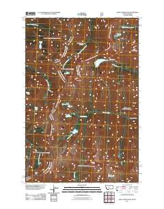 Saint Joseph Peak 2011 topographic map thumbnail
