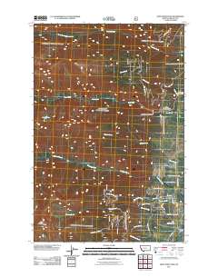 Saint Mary Peak 2011 topographic map thumbnail