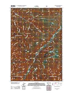 Mount Rae 2011 topographic map thumbnail