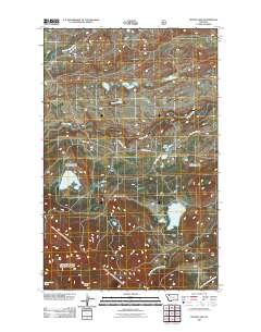 Mitten Lake 2011 topographic map thumbnail