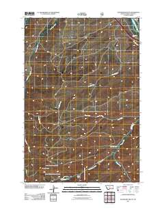 Packsaddle Butte 2011 topographic map thumbnail