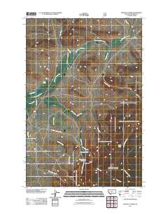 Pinchout Creek 2011 topographic map thumbnail