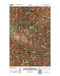 Scapegoat Mountain 2011 topographic map thumbnail