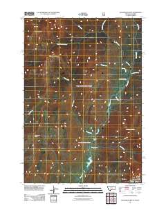 Roundhead Butte 2011 topographic map thumbnail