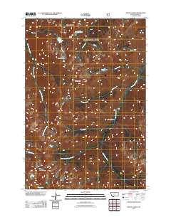 Mount Cowen 2011 topographic map thumbnail