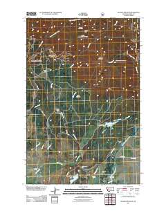 Ovando Mountain 2011 topographic map thumbnail