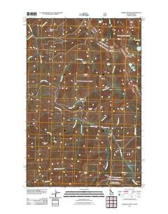 Sherlock Peak 2011 topographic map thumbnail