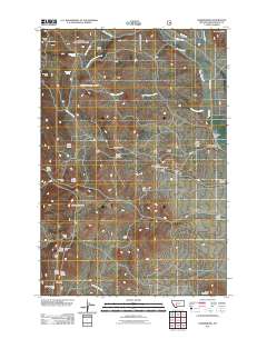 Radersburg 2011 topographic map thumbnail