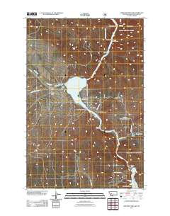 Upper Holter Lake 2011 topographic map thumbnail