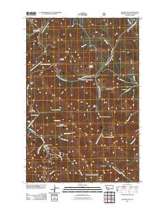 Rogers Pass 2011 topographic map thumbnail