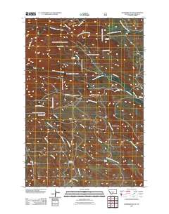 Raspberry Butte 2011 topographic map thumbnail