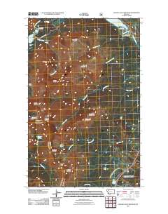 Dancing Lady Mountain 2011 topographic map thumbnail