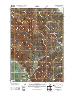 Targhee Pass 2011 topographic map thumbnail