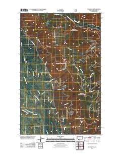 Werner Peak 2011 topographic map thumbnail