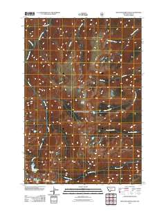 West Boulder Plateau 2011 topographic map thumbnail