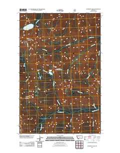 Sunburst Lake 2011 topographic map thumbnail