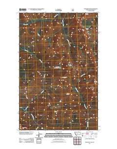 Trilobite Peak 2011 topographic map thumbnail