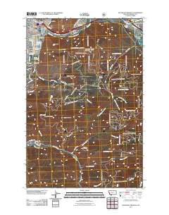 Southeast Missoula 2011 topographic map thumbnail