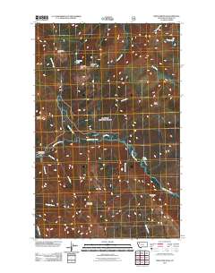 Whitcomb Peak 2011 topographic map thumbnail