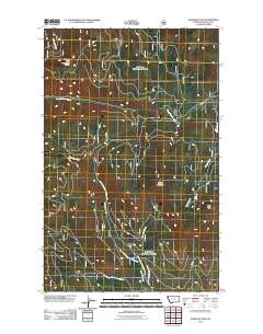 Warland Peak 2011 topographic map thumbnail