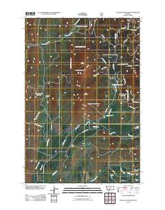Scab Rock Mountain 2011 topographic map thumbnail