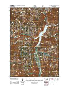 Painted Rocks Lake 2011 topographic map thumbnail