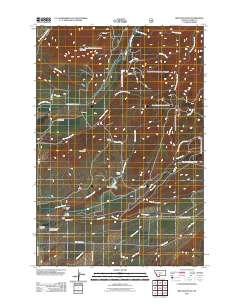 Ibex Mountain 2011 topographic map thumbnail