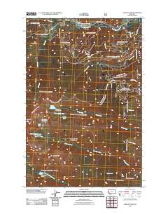 Carlton Lake 2011 topographic map thumbnail