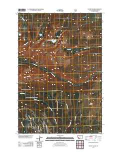 Mount Haggin 2011 topographic map thumbnail