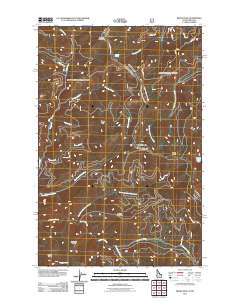 Berge Peak 2011 topographic map thumbnail