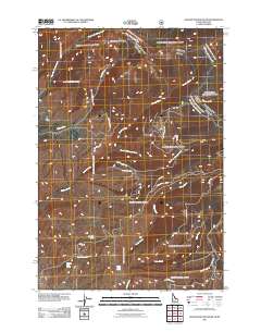 Goldstone Mountain 2011 topographic map thumbnail