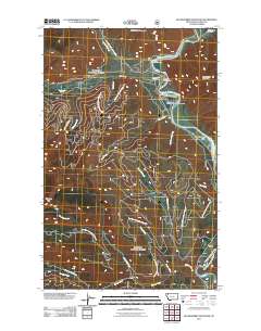 Huckleberry Mountain 2011 topographic map thumbnail