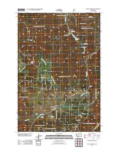 Mount Humbug 2011 topographic map thumbnail