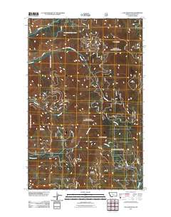 Calx Mountain 2011 topographic map thumbnail