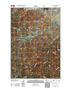 Anaconda South 2011 topographic map thumbnail